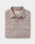 Textured Knit Shirt in Oxblood