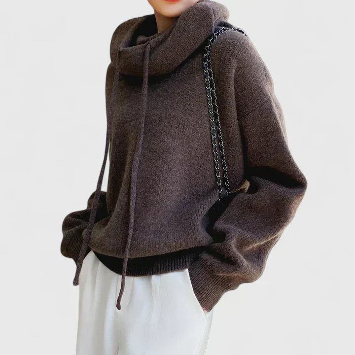 Marie Cozy Knit Hoodie